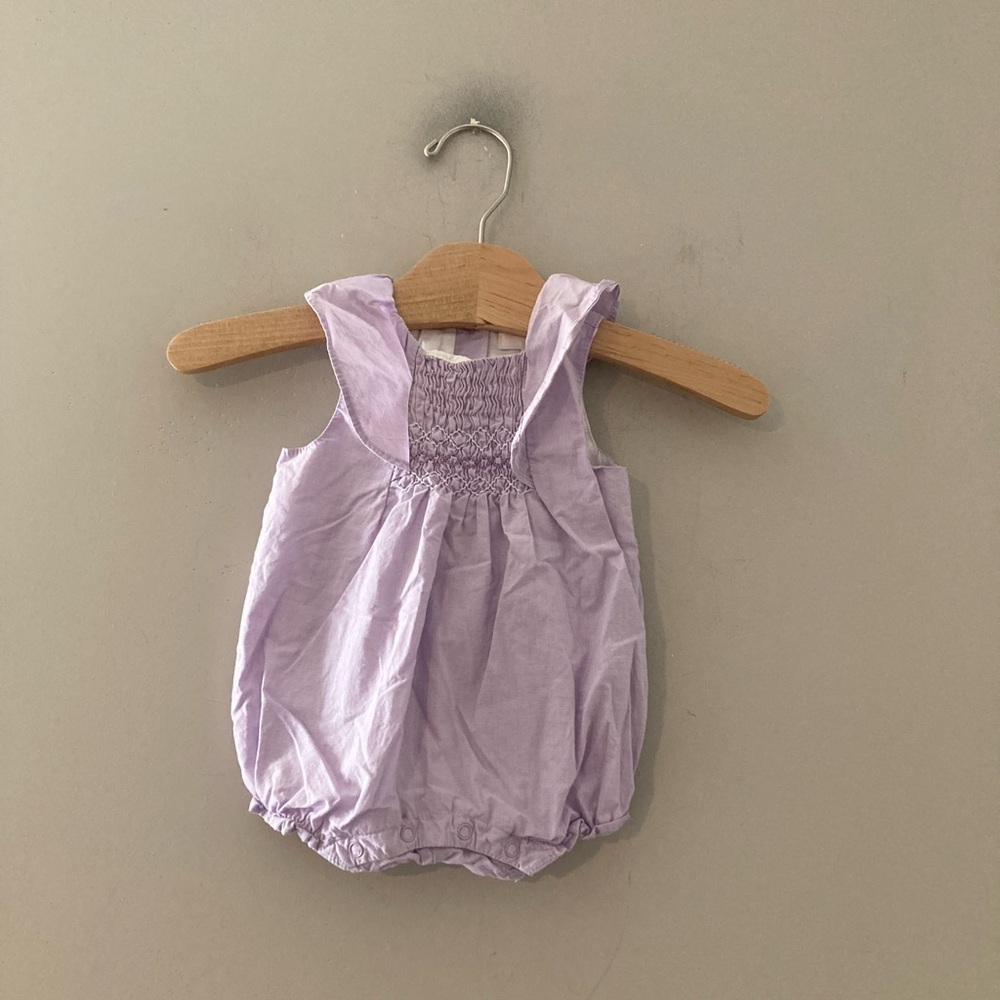 $16 ADD ON janie and jack romper girl smocked 0-3M Zara Hanna‎ Andersson mayoral